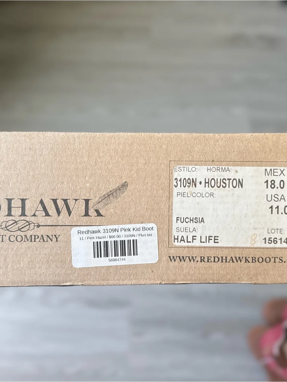 Tony Hawk Brown & Pink Embroidered Kids Western Boots